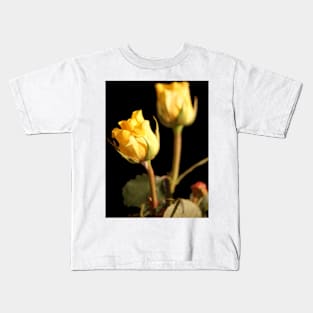 Yellow Roses closeup Kids T-Shirt